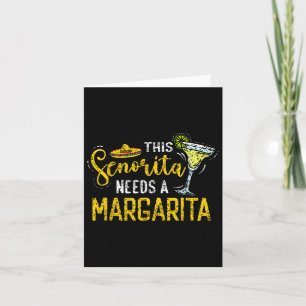 Cartão Esta Senhorita Precisa De Um Cinc Margarita Fiesta