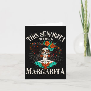 Cartão Esta Senhorita Precisa De Uma Margarita Cinco De M