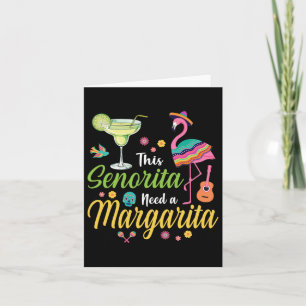 Cartão Esta Senhorita Precisa De Uma Margarita Cinco De M