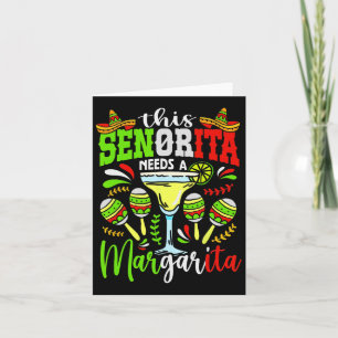 Cartão Esta Senhorita Precisa Uma Festa De Margarita Méxi