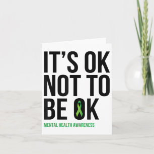 Cartão Está Tudo Bem Não Estar Bem - Fita De Sensibilizaç