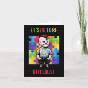 Cartão Está Tudo Bem Ser Diferente Ok Autismo Sensibiliza