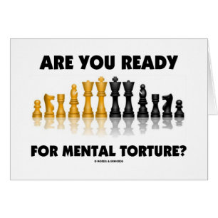 Cartão Está você pronto para a tortura mental? (Grupo d