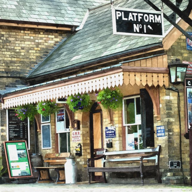 CARTÃO ESTAÇÃO DE CAMINHOS-DE-FERRO REINO UNIDO (Criador carregado)