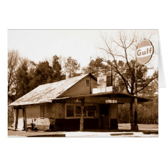 Cartão Estação de gás