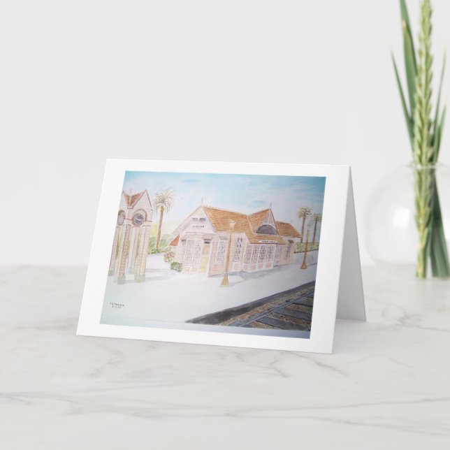 Cartão estação de trem menlo park (Frente)