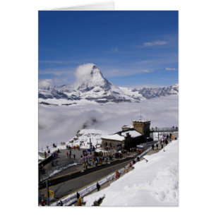 Cartão Estação Gornergrat na Suiça