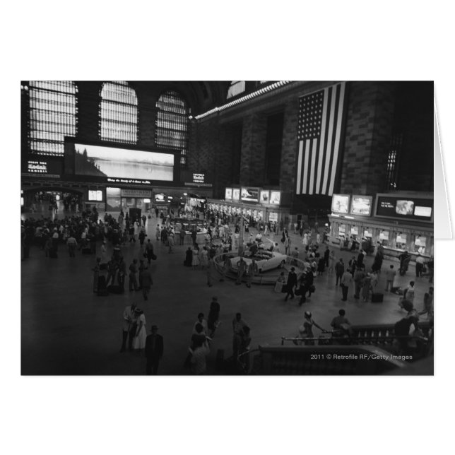 Cartão Estação Nova Iorque Grand Central dos EUA (Frente Horizontal)
