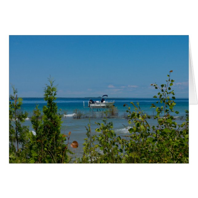 Cartão Estacionado Em Mackinac (Frente horizontal)