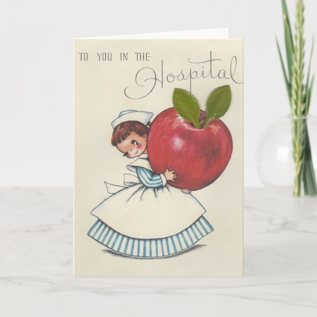 Cartão Estada do hospital do vintage (Frente)