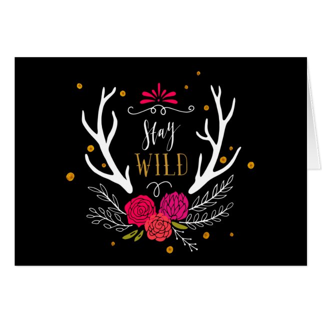 Cartão Estada selvagem (Frente Horizontal)