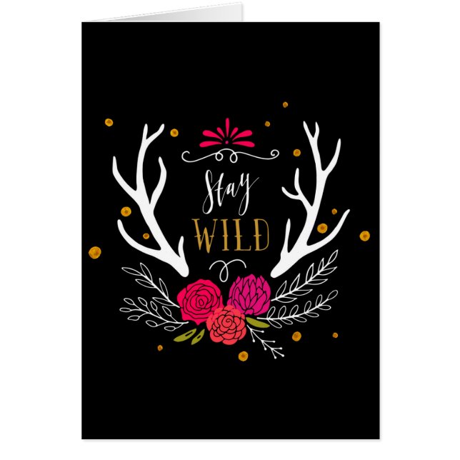 Cartão Estada selvagem (Frente)