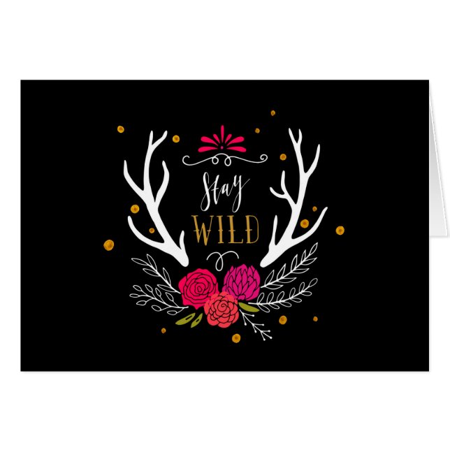 Cartão Estada selvagem (Frente Horizontal)