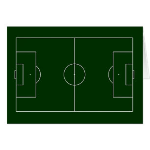 Cartão estádio de futebol verde