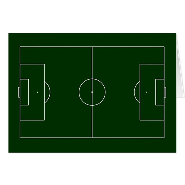 Cartão estádio de futebol verde (Frente Horizontal)