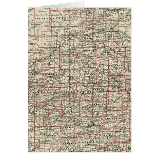 Cartão Estado de Indiana (Frente)