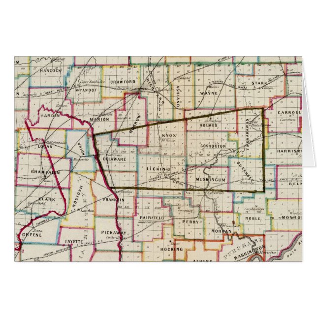 Cartão Estado de Ohio (Frente Horizontal)