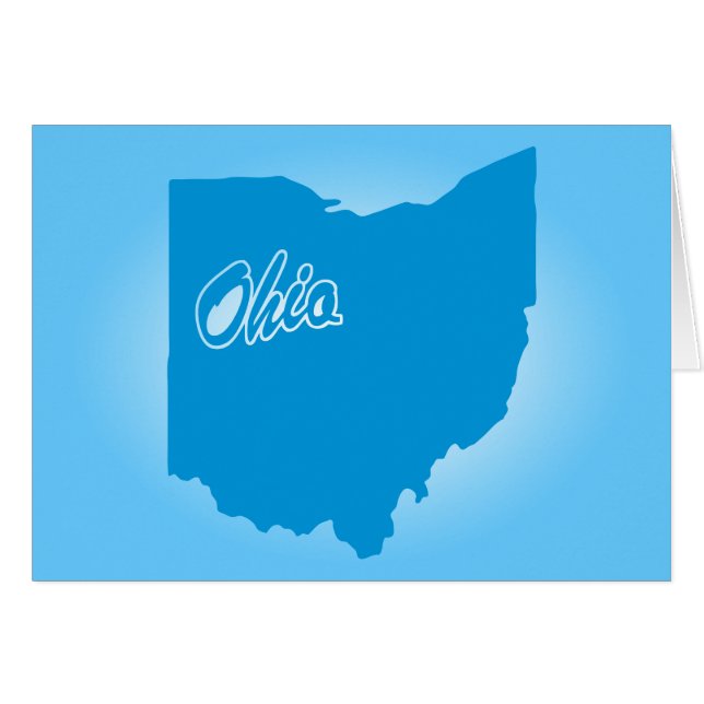 Cartão Estado de Ohio (Frente Horizontal)