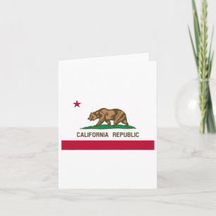 Cartão Estado Patriótico da República da Califórnia Viage