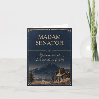 Cartão Estado Senado Divertido Parabéns Você Ganhou a Cad