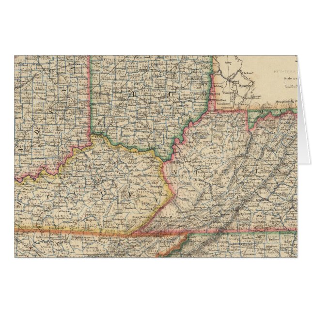 Cartão Estados de Delaware e Maryland (Frente Horizontal)