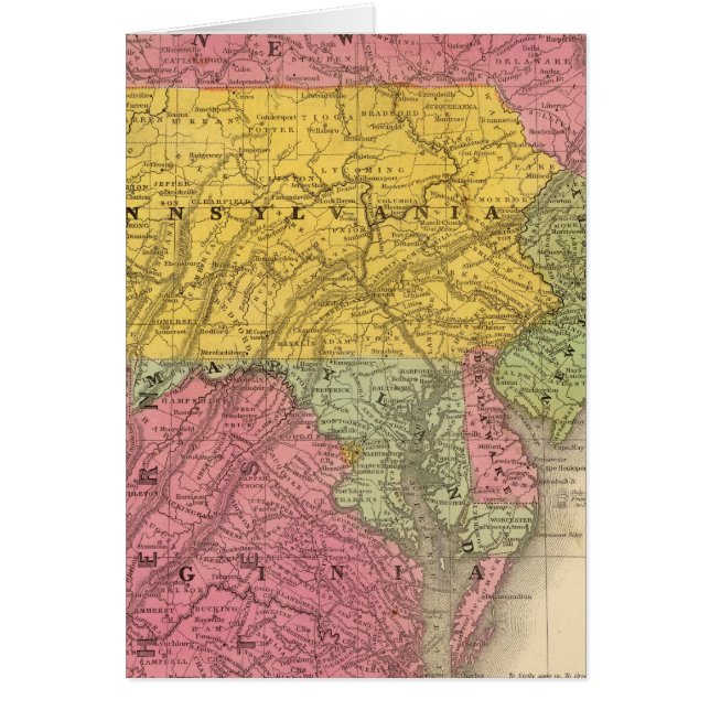 Cartão Estados do Meio, EUA (Frente)