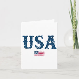 Cartão Estados Unidos da América Bandeira Americana 4 De