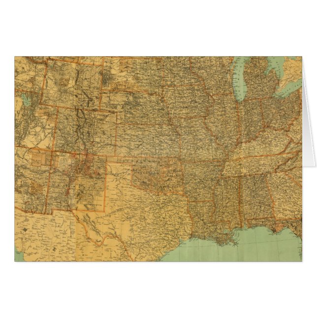 Cartão Estados Unidos e Territórios (Frente Horizontal)