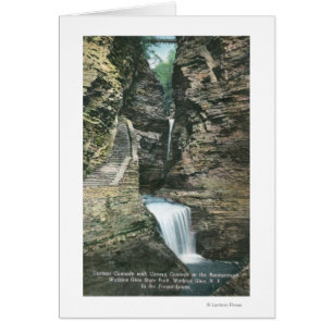 Cartão Estadual Park View of Curtain and Cavern Cascades