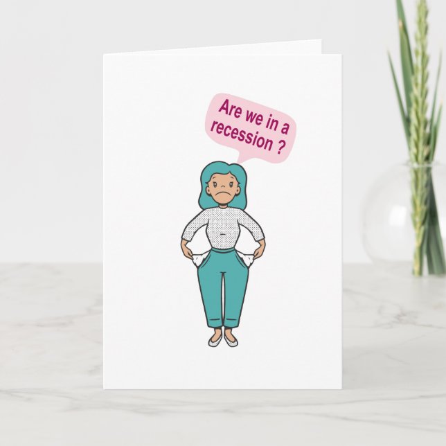 Cartão Estamos em recessão? (Frente)