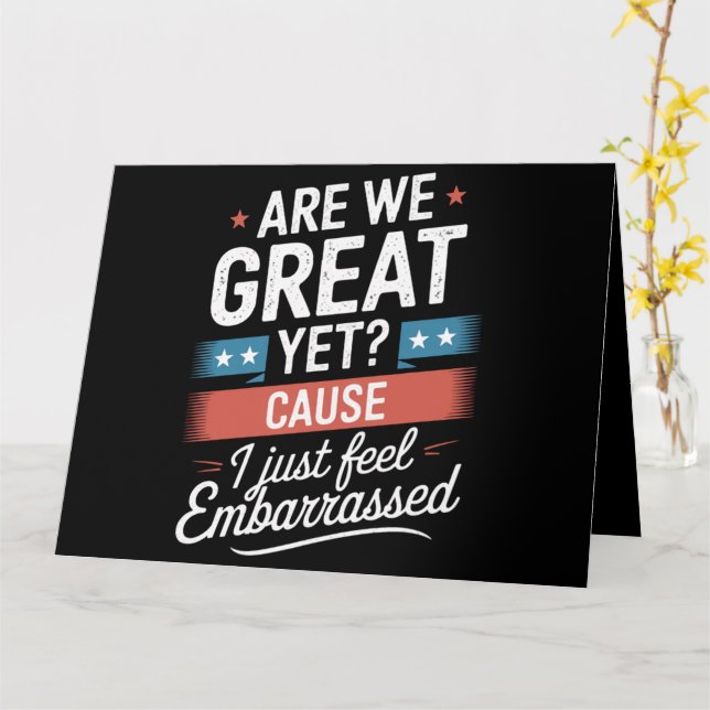 Cartão Estamos Excelente Ainda Sentimos Envergonhado Anti (Flor Amarela)