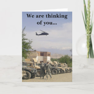 Cartão Estamos pensando em você...