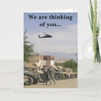 Cartão Estamos pensando em você...