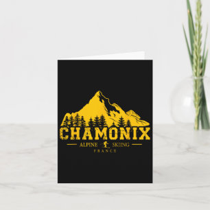 Cartão Estância de esqui Chamonix França Esqui alpino Alp