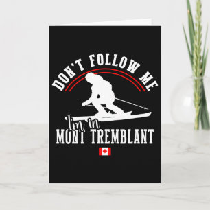 Cartão Estância de esqui Mont Tremblant Canadá Quebec Esq