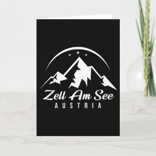 Cartão Estância de Esqui Zell Am See Áustria Esqui Snowbo