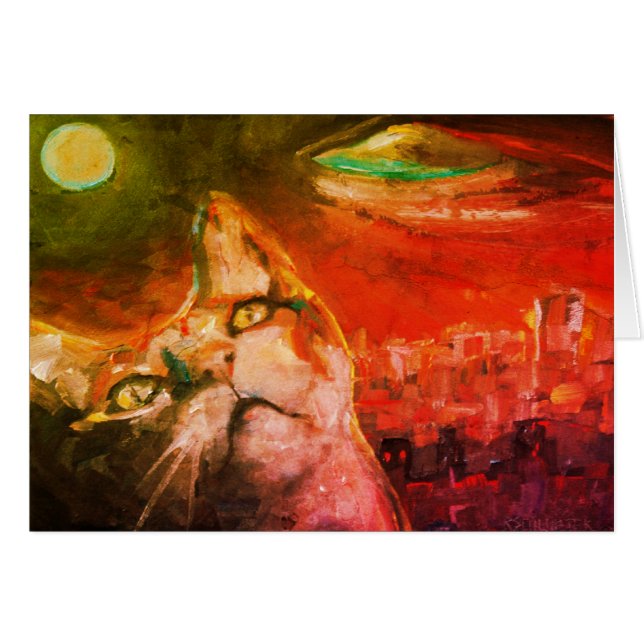 Cartão Estão aqui! (Frente Horizontal)