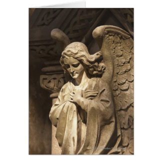 Cartão Estátua com mãos cruzadas, Buenos Aires do anjo