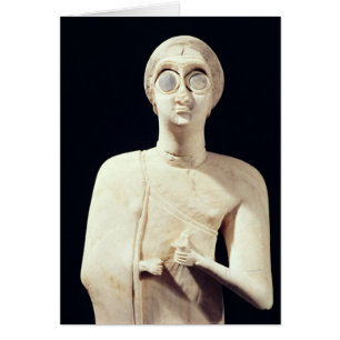 Cartão Estátua da Deusa Excelente, de Diga Asmar