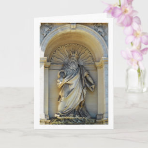 Cartão Estátua da Fontana dell'Acqua Felice, Roma, Itália
