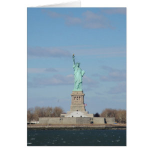 Cartão Estátua Da Ilha Liberty Ellis