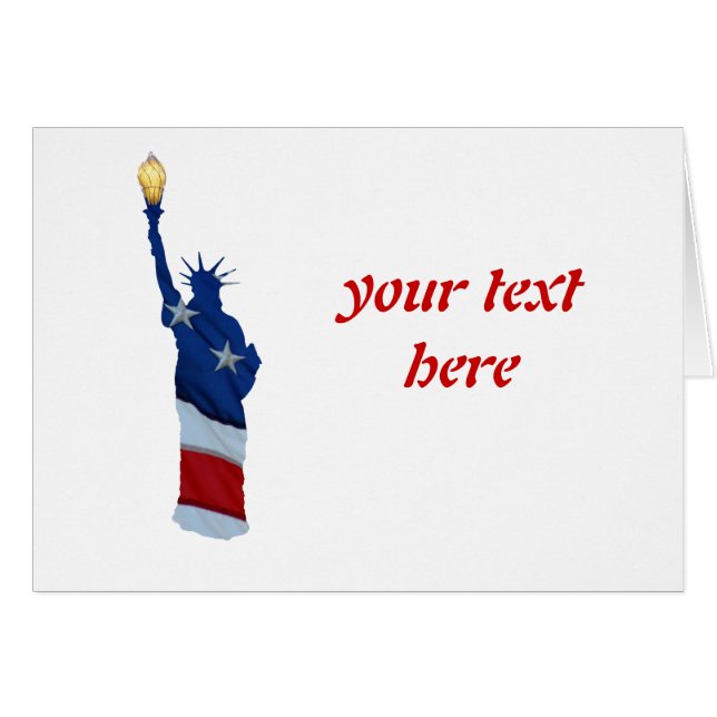 Cartão estátua da liberdade (Frente Horizontal)