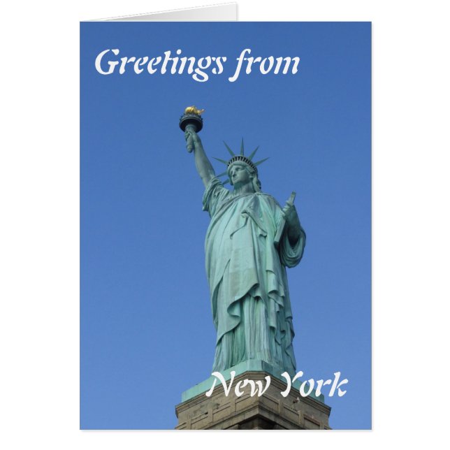 Cartão Estátua da Liberdade (Frente)