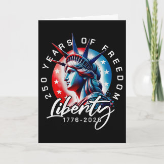 Cartão Estátua da Liberdade Ck 250 Anos 1776-2026 250º