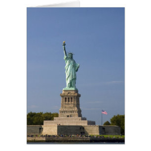Cartão Estátua da Liberdade na Ilha da Liberdade em Nova