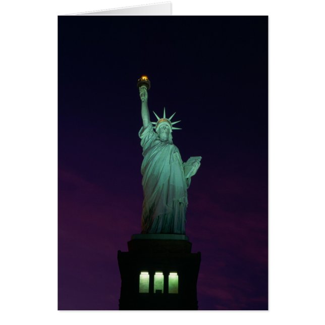 Cartão Estátua da liberdade, New York, EUA 7 (Frente)