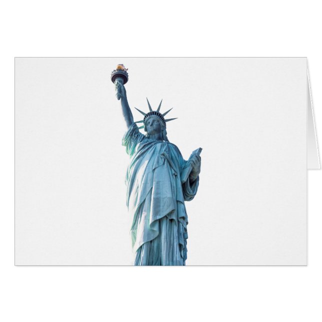 Cartão Estátua da Liberdade Nova York (Frente horizontal)