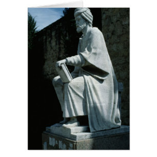 Cartão Estátua de Averroes