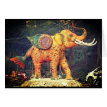 Estátua de elefante fantasma em Chiang Mai, Tailân