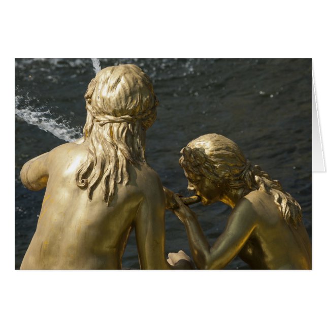 Cartão Estátua de fonte (Frente Horizontal)